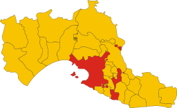Kommunens läge i provinsen Taranto