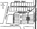 Map of proposed warehouse center in Los Angeles, California, 1899.png