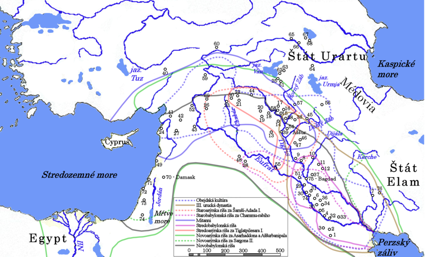 Mapa de Mesopotàmia. Tell Abada correspon al número 11