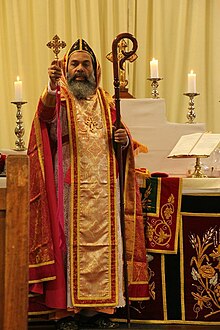 Bishop of the Mar Thoma Syrian Church in liturgical vestments Mar Thoma Bishop.jpg