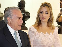 Marcela Temer acompanhada do marido, Michel, em 2015.jpg