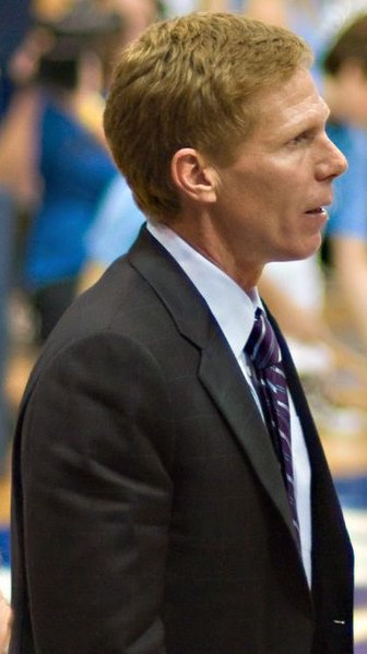 Mark Few during a game against San Diego on February 18, 2008