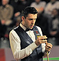 Deutsch: Bild aufgenommen in Berlin während des German Masters im Snooker 2014. Mark Selby. English: Picture taken in Berlin during the Snooker German Masters in 2014. Mark Selby.