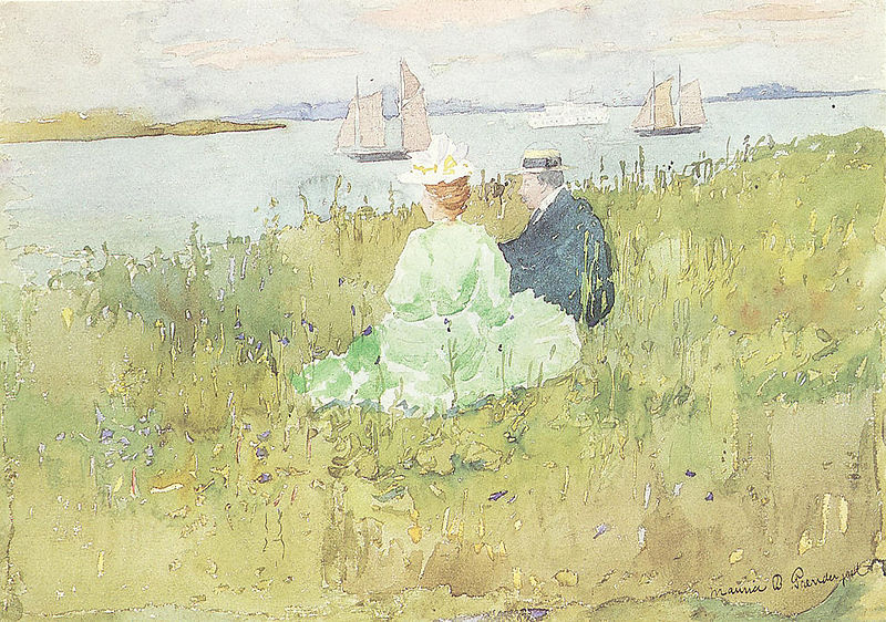 File:Maurice Prendergast (1858-1924) - Viewing the Ships (1896).jpg