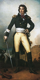 Portrait en pied du général d'Elbée, armé d'une épée.