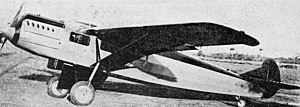 McMullen Mac Airliner 1929 yil avgustda Aero Digest-dan old tomonni tark etdi.jpg