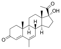 Structural formula of Megestrol