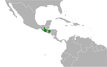 Melozone biarcuata map.svg