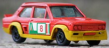 A later Mercury Fiat 131 Abarth. Earlier 1:43 scale cars were much more realistic Mercuryfiat131abarth.JPG