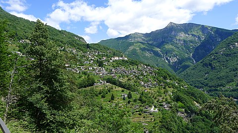 Mergoscia with terraces