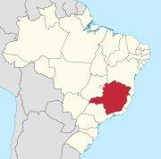 Mapa do estado e localização no Brasil