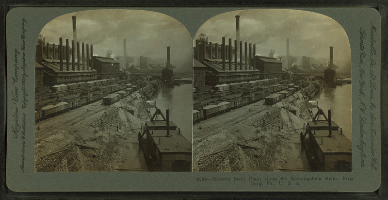 File:Modern steel plant along the Monongahela River, Pittsburg, Pa., U.S.A, from Robert N. Dennis collection of stereoscopic views.png