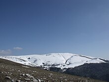 La vetta innevata del Subasio durante i mesi invernali