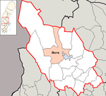 Location of the municipality of Mora