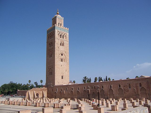 Image: Morocco Marrakech Koutoubia Mosque Top