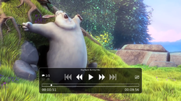 Big Buck Bunny pe mpv