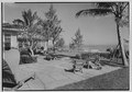 Patio overlooking beach