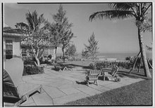 Residence of Worthington and Marion Margery Scranton, Hobe Sound (1942) Mrs. Worthington Scranton, residence in Hobe Sound, Florida. LOC gsc.5a08346.tif