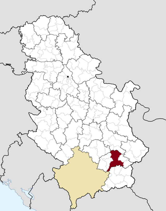 Poziția localității Leskovac