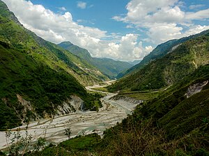 मुनस्यारी में जोहार घाटी का दृश्य