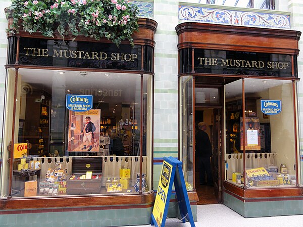 Colman's Mustard Shop & Museum in The Royal Arcade, Norwich, 2011