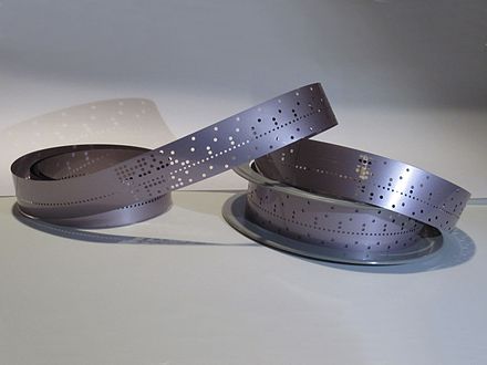 Mylar punched tape was used for durability in industrial applications