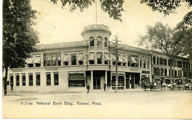 File:National Bank Building postcard - Palmer, MA.jpg