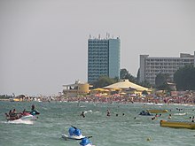 The beach at Neptun, Romania Neptun Romania bgiu.jpg