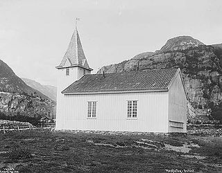 Nesflaten Chapel Church in Rogaland, Norway