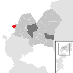 Kommunens läge i distriktet Eisenstadt-Umgebung