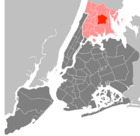 Location in The Bronx