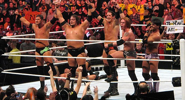 The Nexus, after losing Michael Tarver to injury and adding Husky Harris and Michael McGillicutty, on the October 25, 2010 edition of Raw