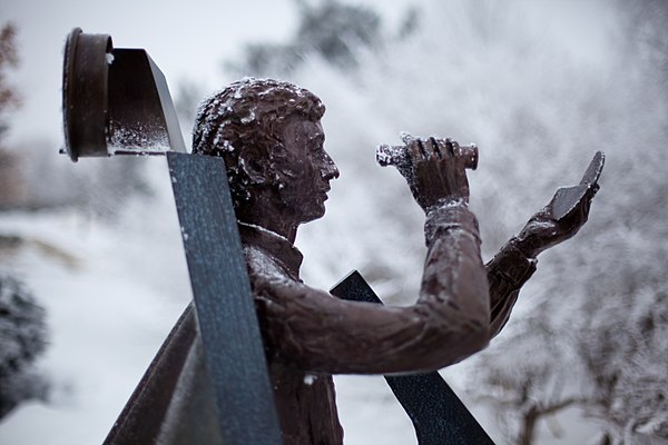 Nicollet is a sculpture by Paul Granlund at Gustavus Adolphus College