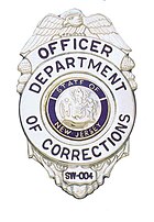 Current badge of the NJDOC