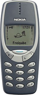 Nokia 3310 2000 mobile phone model manufactured by Nokia