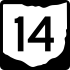 Маркер State Route 14