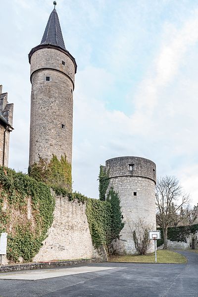 File:Ochsenfurt, Stadtbefestigung, Dicker Turm 20170305 001.jpg