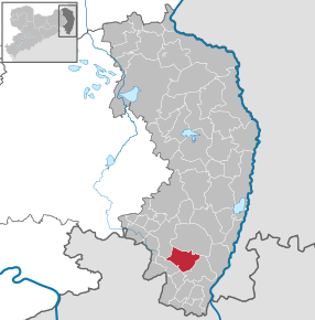 Poziția Oderwitz pe harta districtului Görlitz