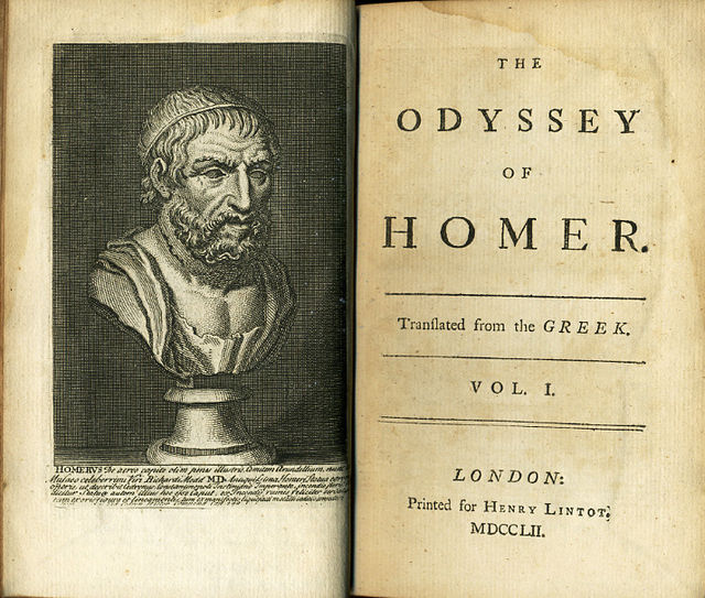 18th-century edition of Homer's Odyssey, the source of the libretto for Il ritorno d'Ulisse in patria