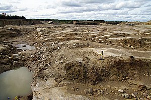 Jury prize: Old karst landscape in Rõstla open pit. Before Weichselian glaciation was shaped by glaciers and it was covered with moraine, until it became visible again through dolomite mining. (Tõnu Pani)