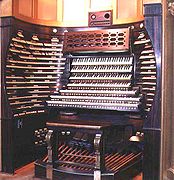 Consola de órgano del auditorio Boardwalk Hall en Atlantic City (1932)