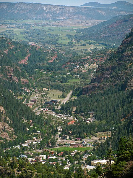 View from Ouray to Loghill Village