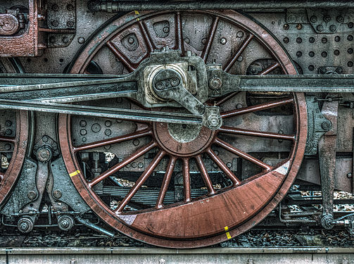 Wheel of a Prussian P8 Lokomotive