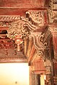 Padmanabhapuram Palace in Tamil Nadu. Wood carving.