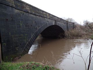 River Cart Aqueduct bridge in United Kingdom