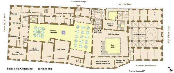 Palau De La Generalitat De Catalunya: Història, Ledifici, Galeria dimatges