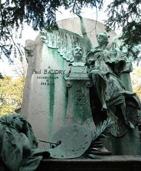 Paul Baudry Grave By Paul Dubois