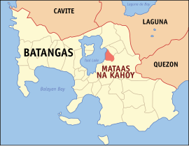 Mataasnakahoy na Batangas Coordenadas : 13°58'N, 121°5'E