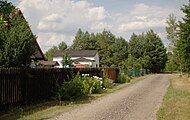 Polski: Ulica Wczasowa w miejscowości Pietrzaki