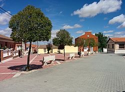 Plaza di Velascálvaro (Valladolid, España).